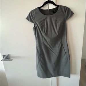 Theory gray sheath dress